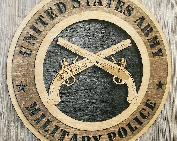 Military Police Wall Tribute with smooth border