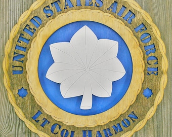 Air Force Lt Col Rank Wall Tribute