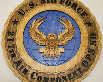 12" and 18"  Air Force 217th Air Ops Wall Tribute