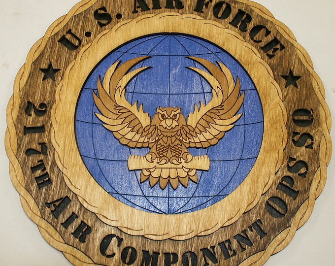 12" and 18"  Air Force 217th Air Ops Wall Tribute