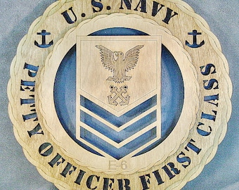 Navy Petty Officer 1st Class Wall Tribute