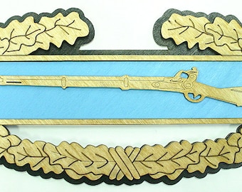 Combat Infantry Badge Wall Plaque: Military Tribute