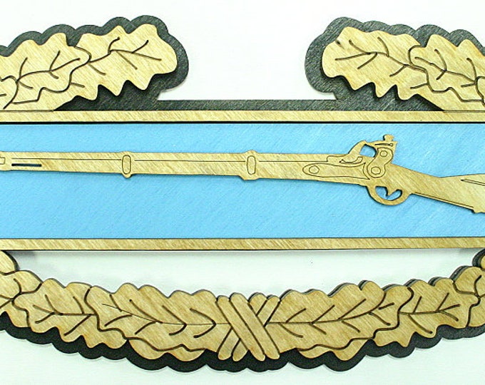 Combat Infantry Badge Wall Plaque - FREE SHIPPING