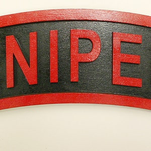 Large 18 inch Sniper Tab Red/Black
