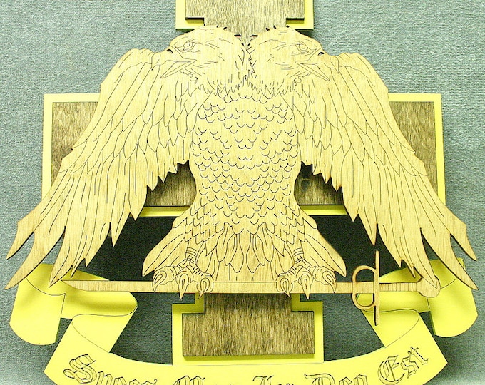 32nd Degree Mason Insignia Wall Plaque - FREE SHIPPING