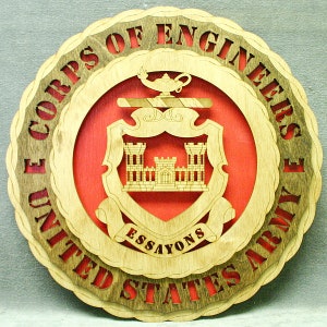 Custom 12&quot; Wood US Army Engineer Assayons Schoolhouse- Free Shipping