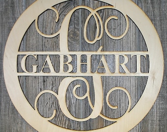 Monogrammed Front Door Ornament