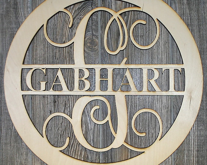 Monogrammed Front Door Ornament
