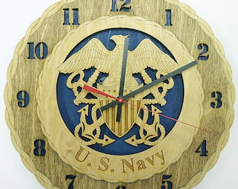Custom 12" U.S.Navy Wall Clock