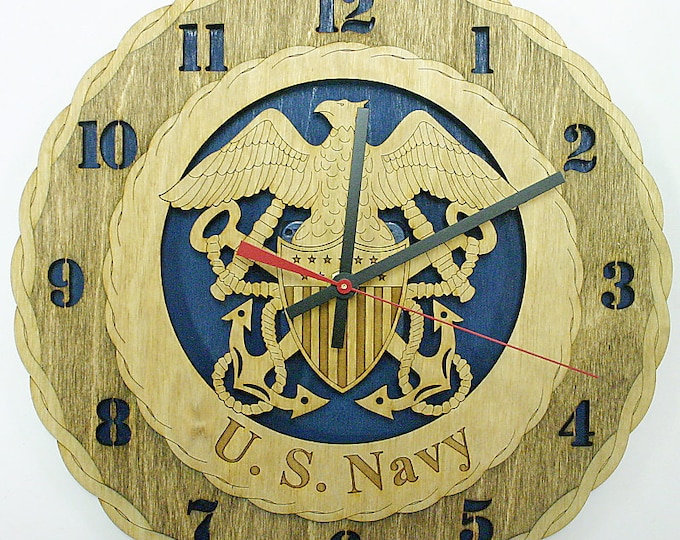 Custom 12" U.S.Navy Wall Clock