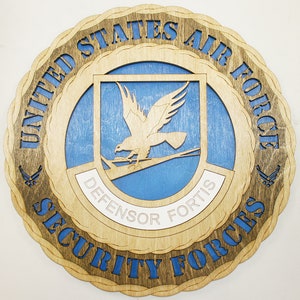 12" and 18"  Air Force Security Forces Wall Tribute