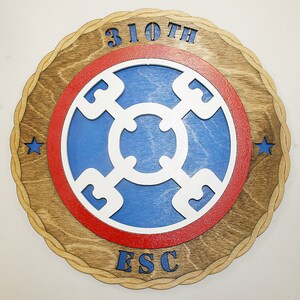 12&quot; and 18&quot;  310th ESC Wall Tribute