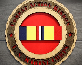 Combat Action Ribbon Wall Tribute