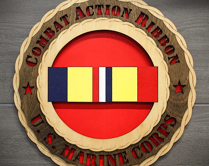 Combat Action Ribbon Wall Tribute