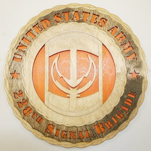 12&quot; and 18&quot;  228th Signal Brigade Wall Tribute