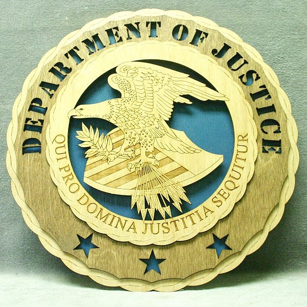 Custom 12 Department of Justice Wall Tribute Etsy