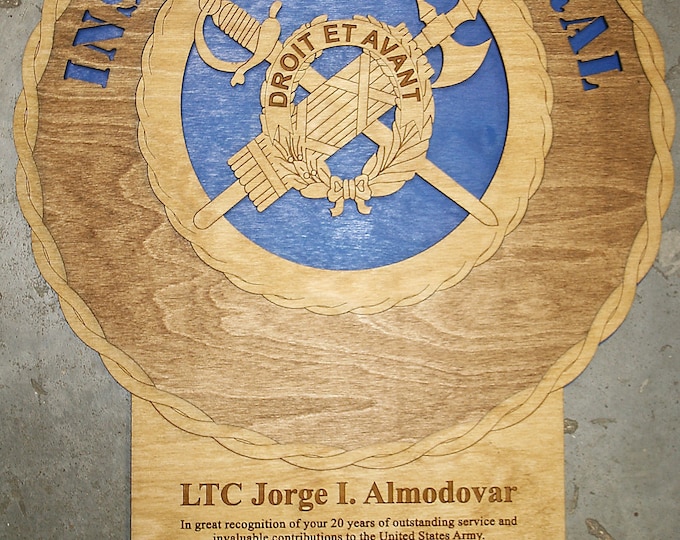 18" Custom Army IG plaque