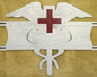 EFMB Plaque: Expert Field Medical Badge, Military Award (12x8)