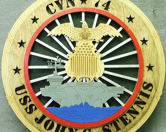 USS John C. Stennis Full Color Wall Tribute - FREE Shipping