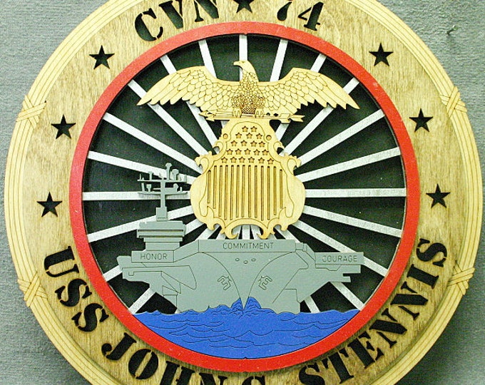 USS John C. Stennis Full Color Wall Tribute - FREE Shipping