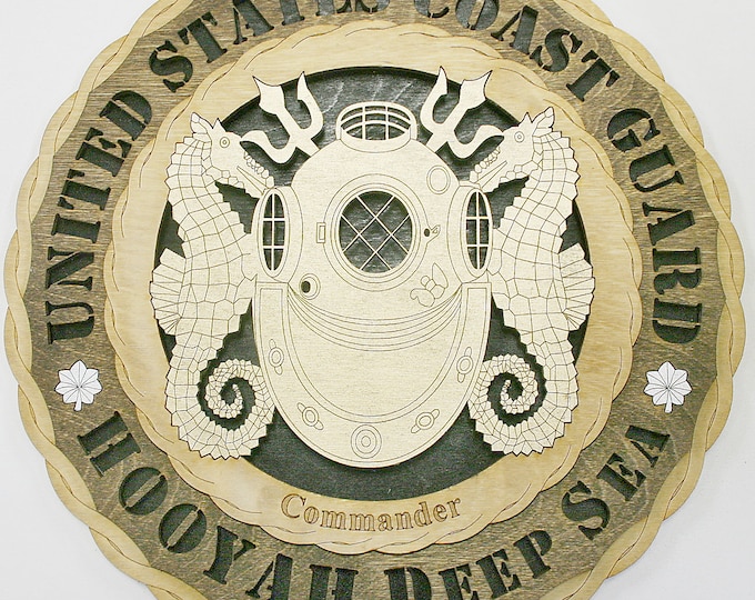 12" and 18" Coast Guard Diver Wall Tribute