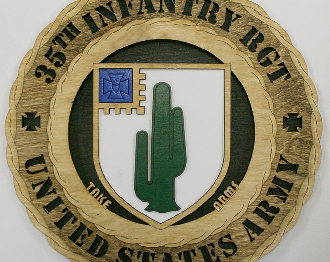 Army 35th Infantry Rgt Wall Tribute