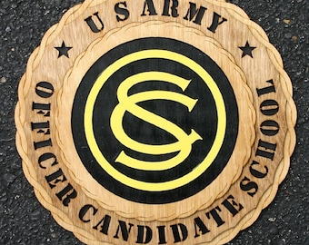 12" and 18"  Army Officer Candidate School Wall Tribute