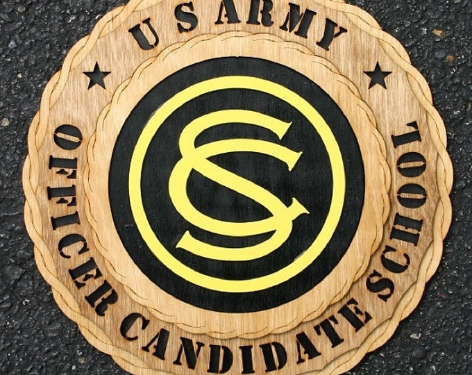 12" and 18"  Army Officer Candidate School Wall Tribute