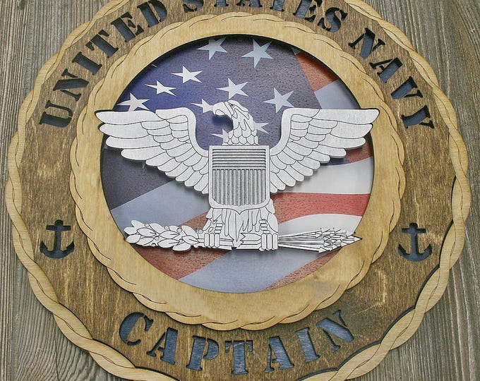 Navy Captain Rank Wall Tribute