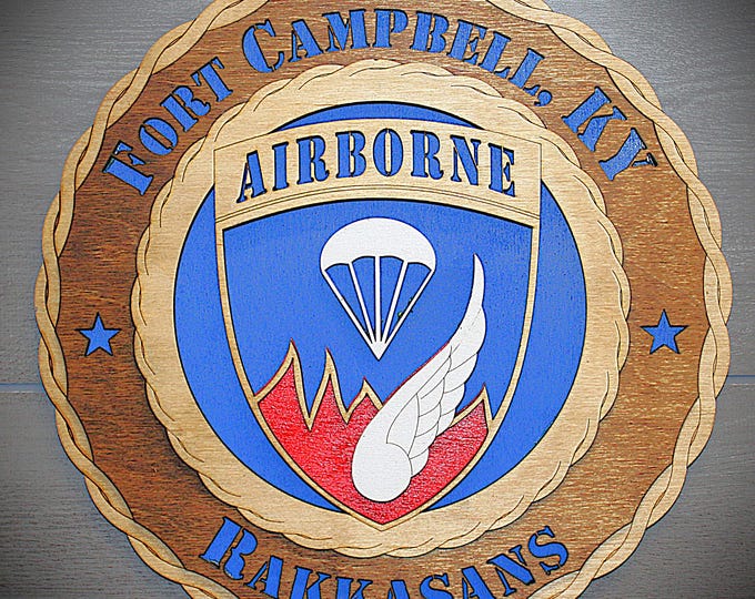 Fort Campbell Airborne Rakkasans Plaque
