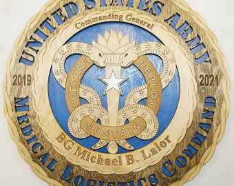 12" and 18"  Medical Logistics Command Wall Tribute