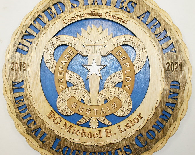 12" and 18"  Medical Logistics Command Wall Tribute