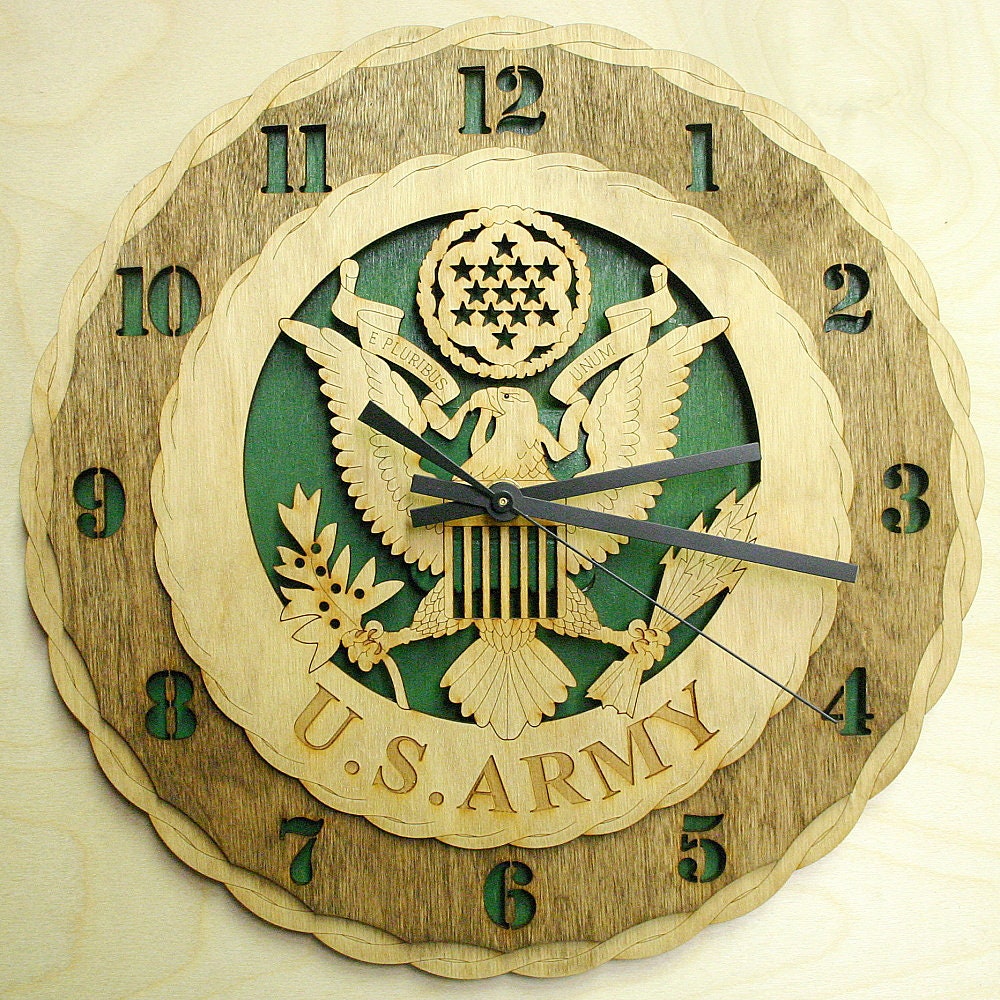 Custom 12 U.s.army Wall Clock Etsy