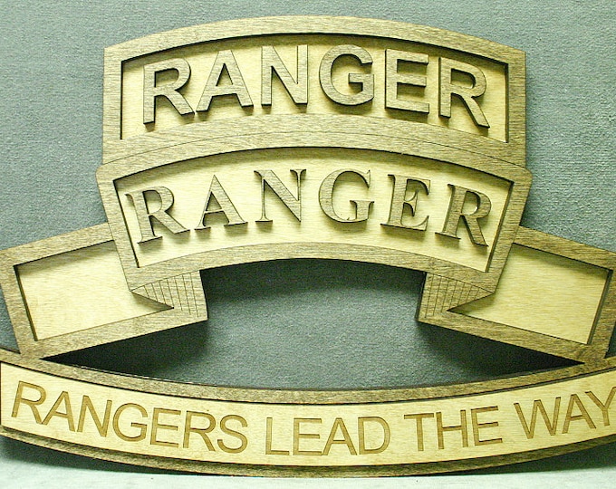 Custom 18" Ranger Scroll Tab Rocker