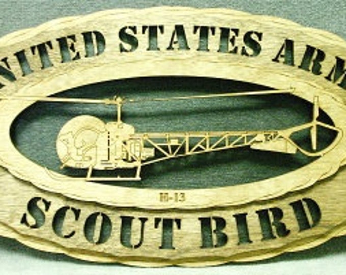 Custom 8x12" Wood US Army Scout Bird Wall Tribute