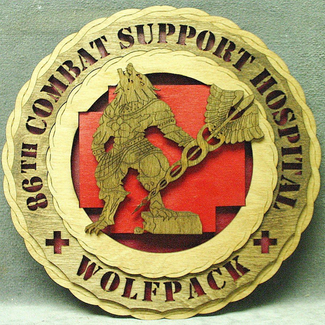 US Army 86th Combat Support Hospital Wood Wall Plaque - Etsy