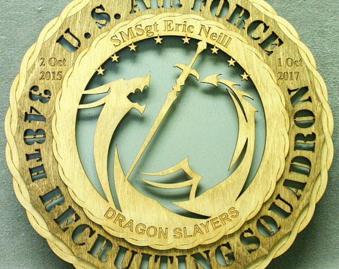 Custom 12" 348th Recruiting Sdn Wall Tribute
