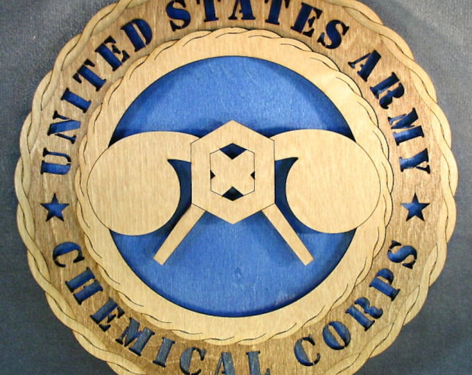 Custom 12" Chemical Corps  - Wall Tribute - FREE SHIPPING