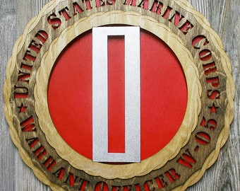 Marine Corps WO5 Warrant Officer Rank Wall Tribute