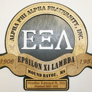 Custom 12&quot;or 18&quot; Alpha Phi Alpha Fraternity Wall Tribute