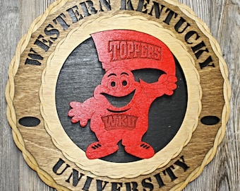 Western KY Big Red w/Towel Wall Tribute