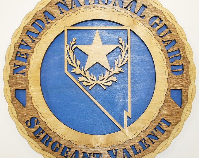 12" and 18"  Nevada National Guard Wall Tribute