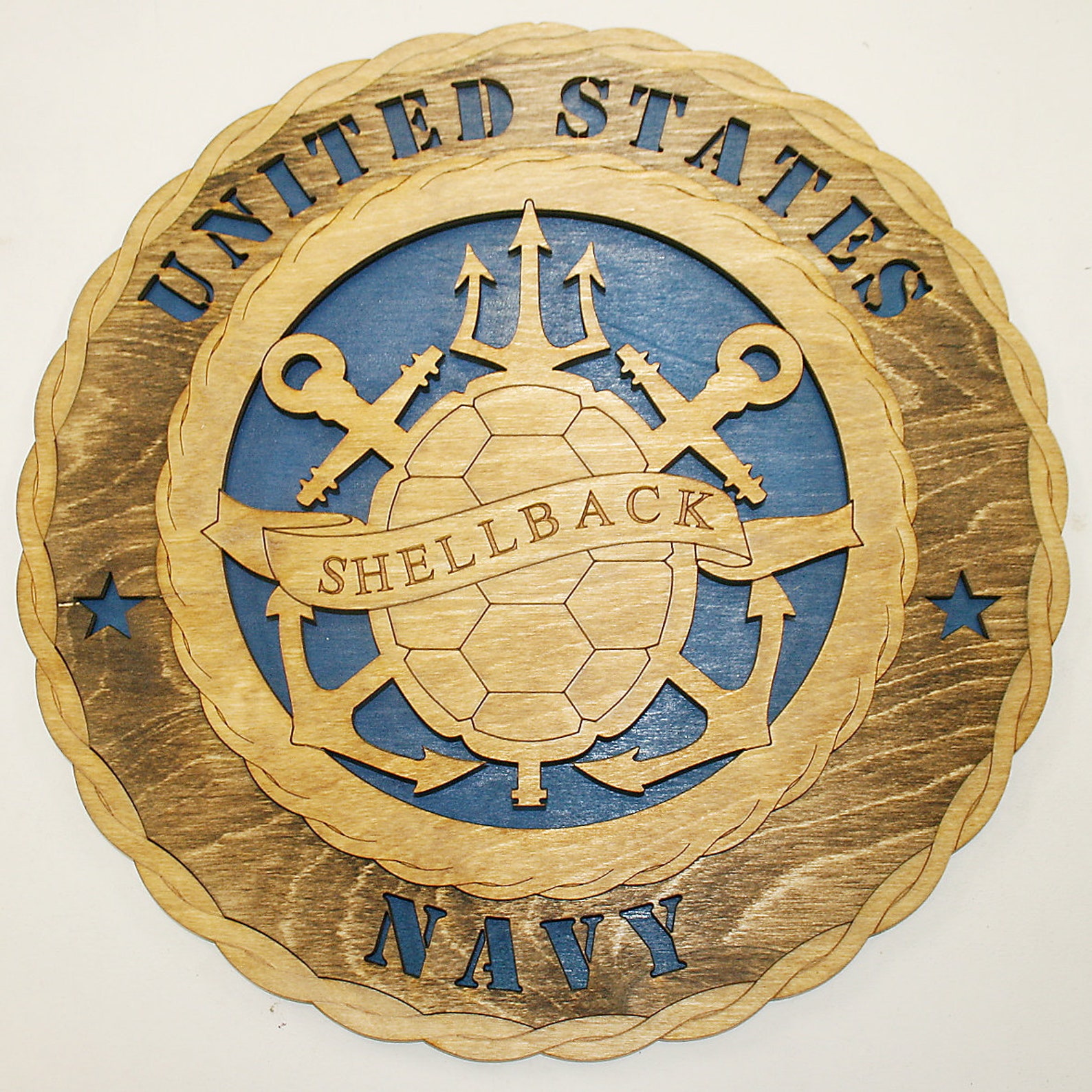 12 and 18 Navy Shellback Wall Tribute Etsy