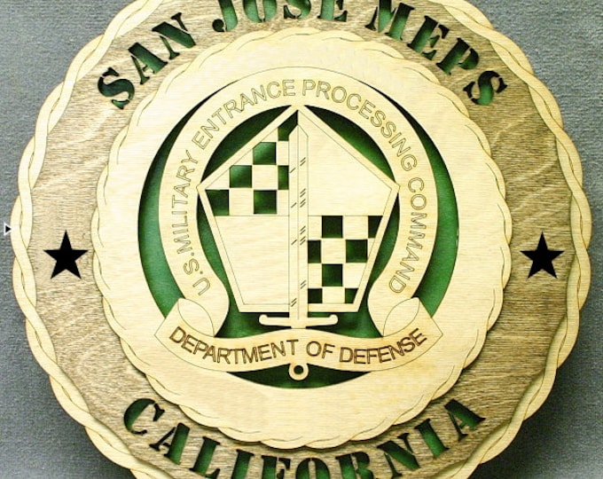 Army San Jose MEPS Wall Tribute - FREE SHIPPING