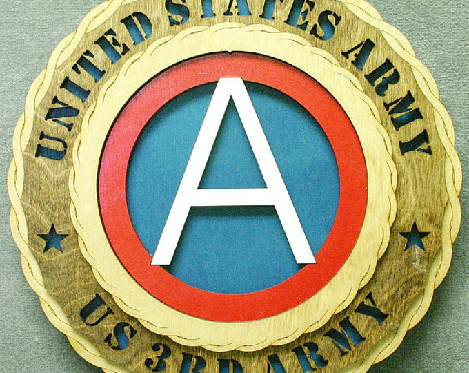 Army US 3rd Army Wall Tribute - FREE SHIPPING
