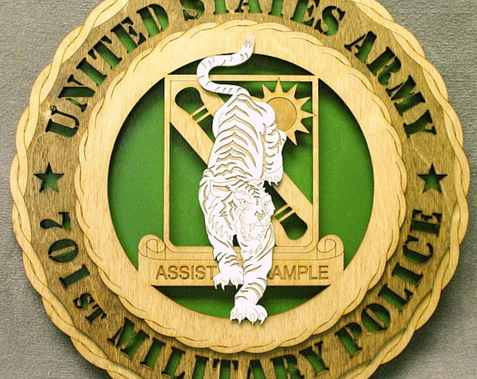 Army 701st MP  Wall Tribute - FREE SHIPPING