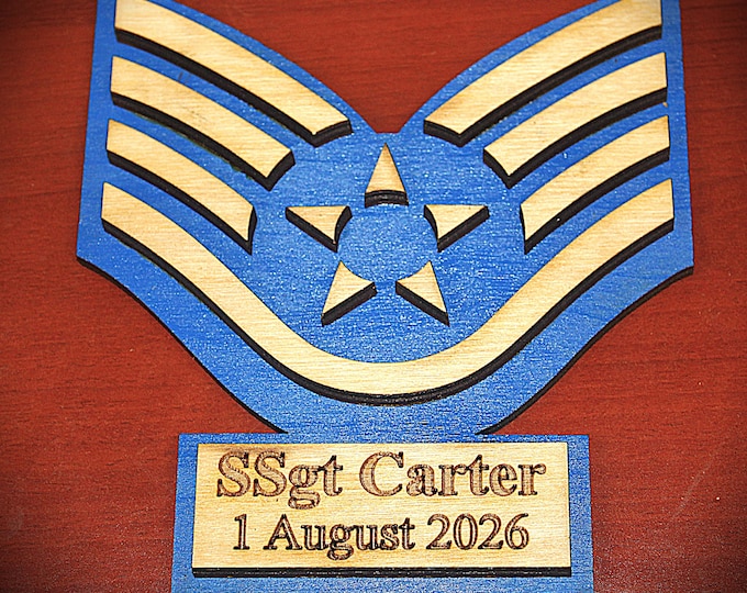 Air Force SSgt Desk tribute
