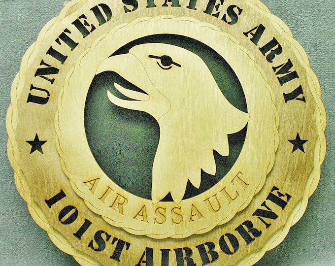 Custom 12" Army 101st Airborne Wall Tribute