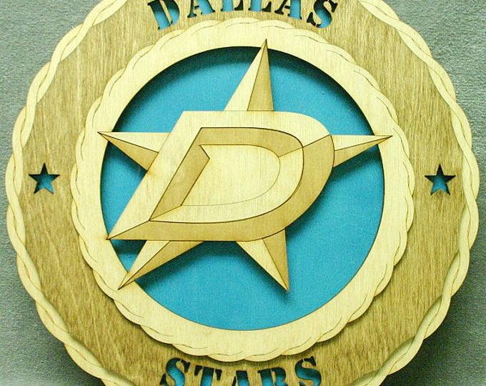 Custom 12" Dallas Stars Wall Tribute - FREE SHIPPING