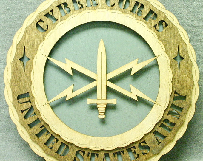 Custom 12" Army Cyber Corps Wall Tribute